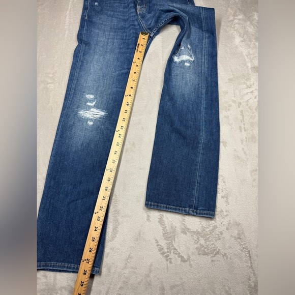 Closed Organic Cotton Blend Candiani Denim Straight Leg High Rise Blue Jeans 25 - Picture 10 of 16